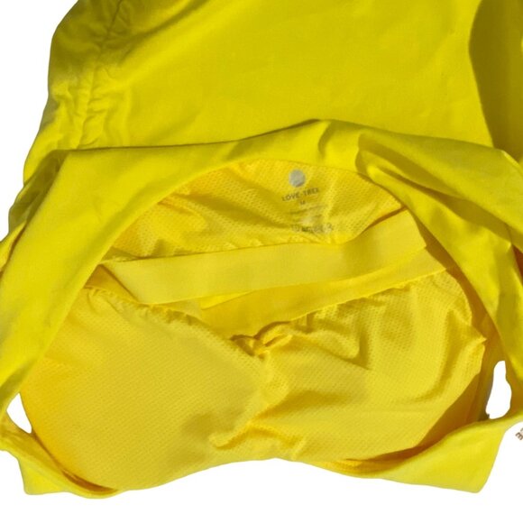 Love Tree Athleisure Exercise Tank Top M Yellow Fitness Tankini - Picture 3 of 4